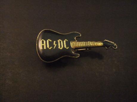 ACDC Australische hardrockband gitaar met logo